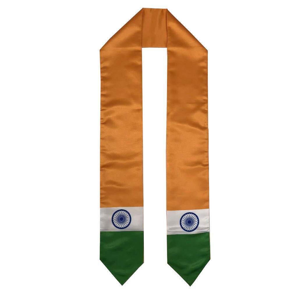 5959 India Flag Graduation Stole/Sash/Scarf